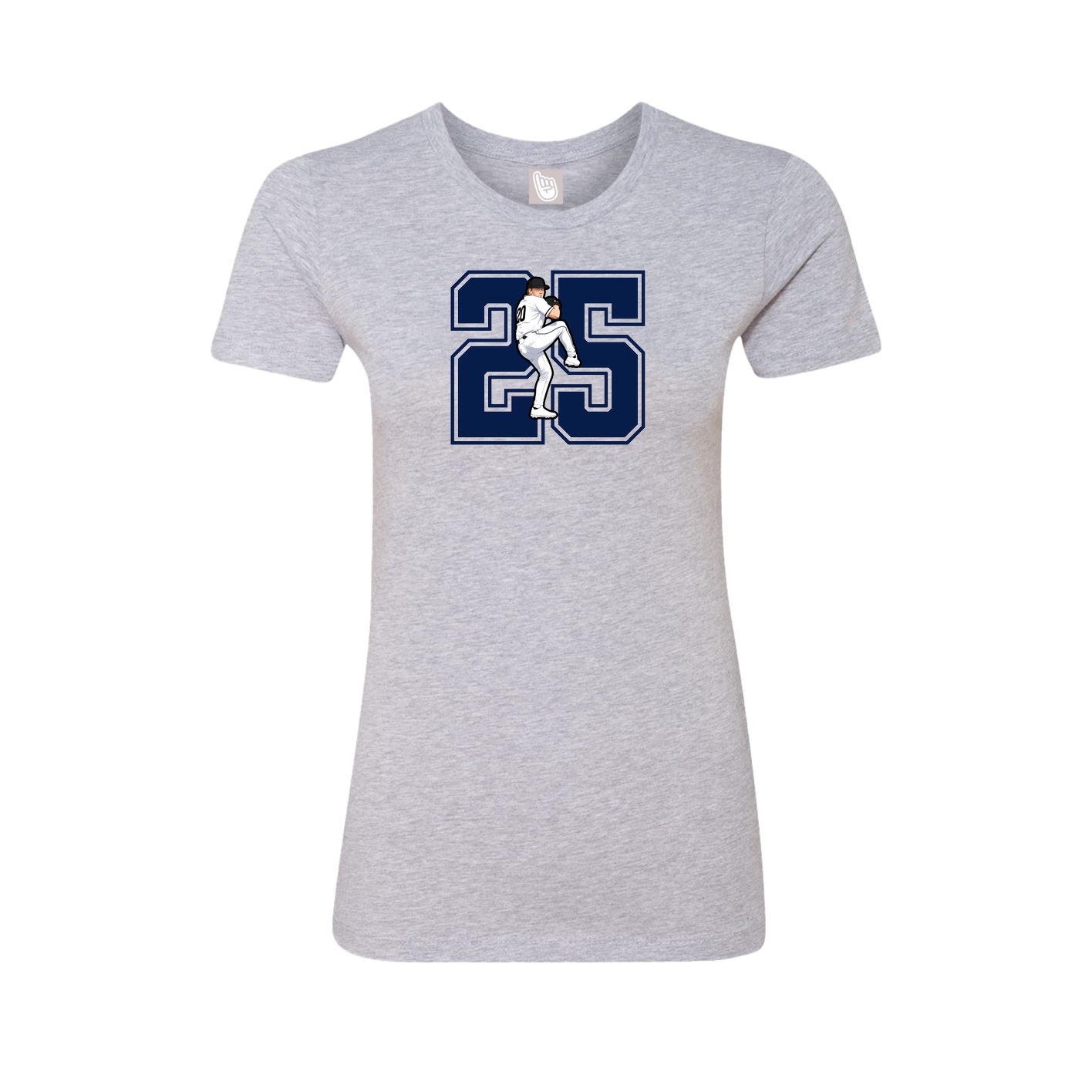 Womens Tee — Number in Grey
