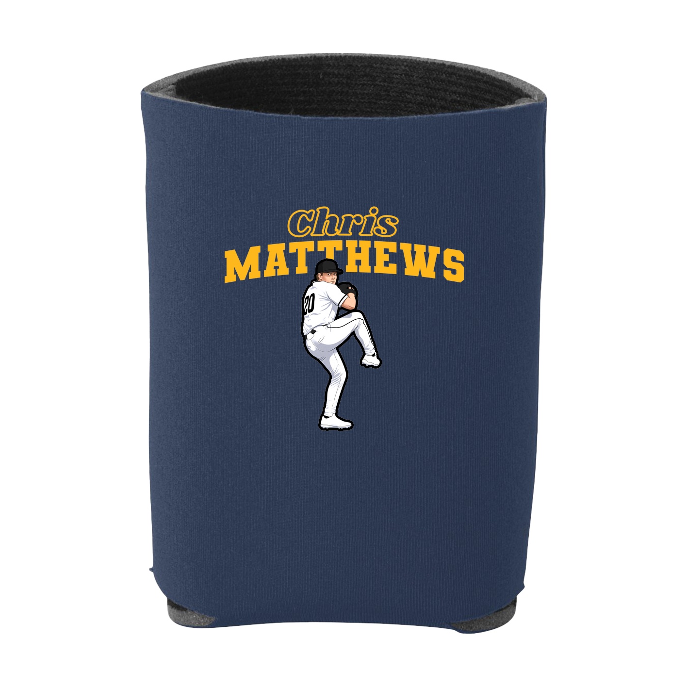 Can Holder — Name Arch in Navy