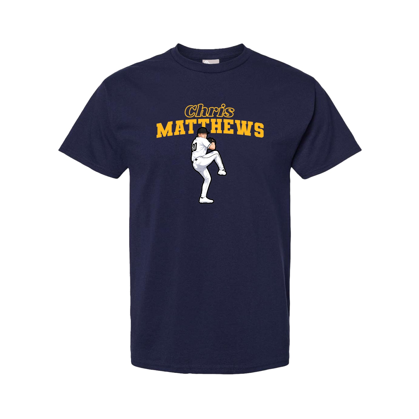 Youth Tee — Name Arch in Navy