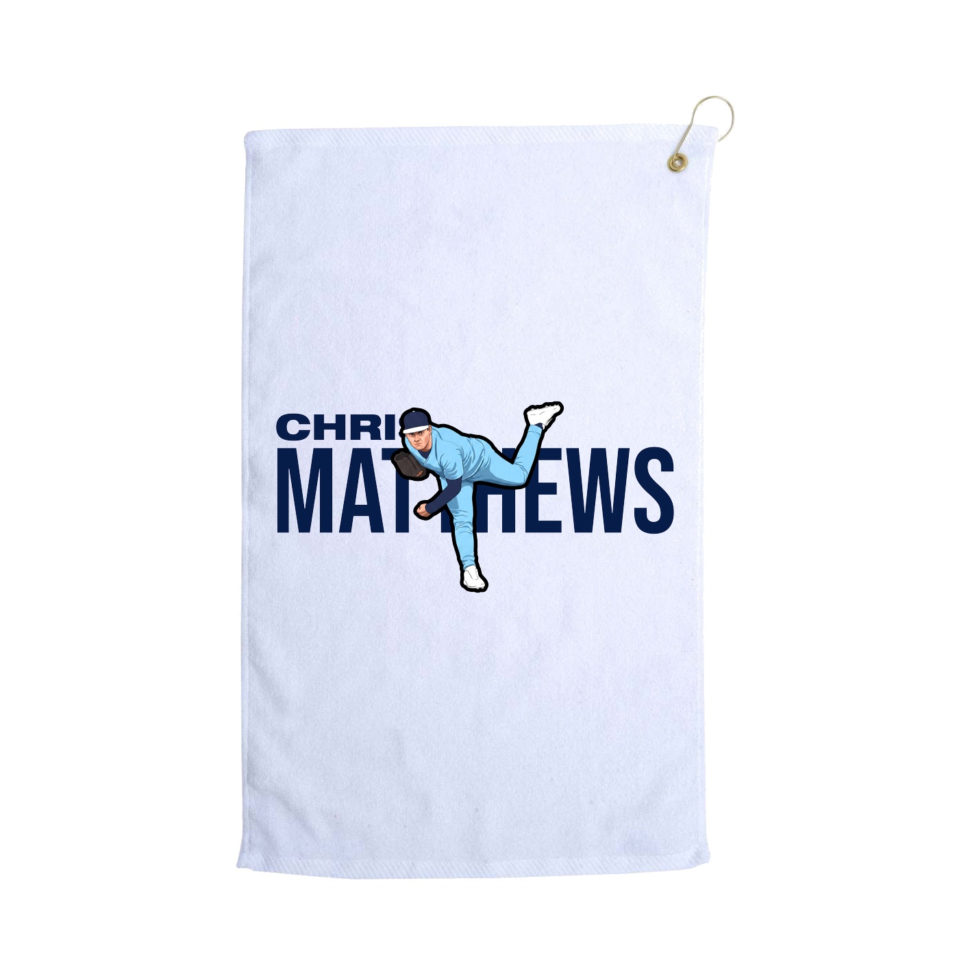 Golf Towel — Player Name in White