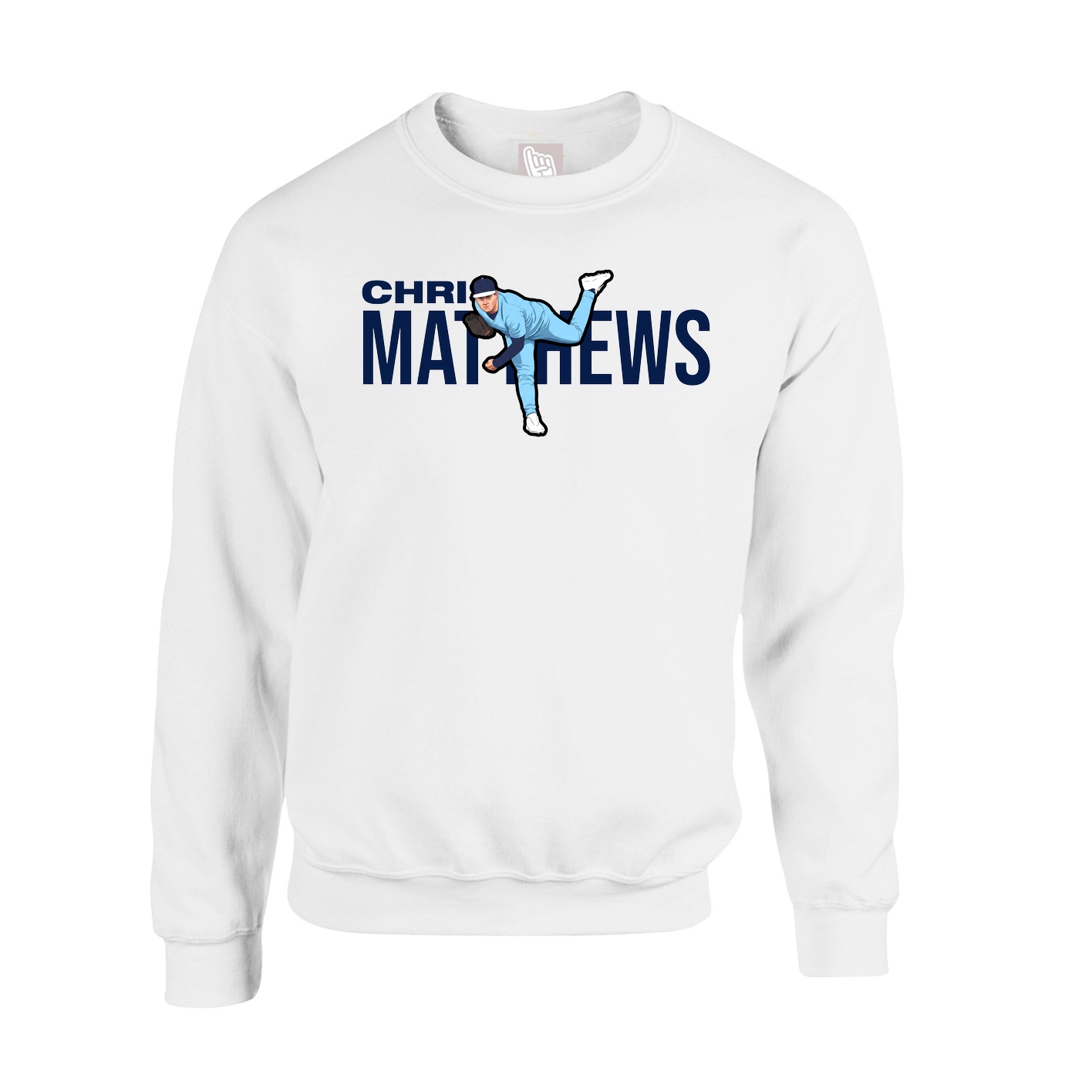 Fleece Crew — Player Name in White