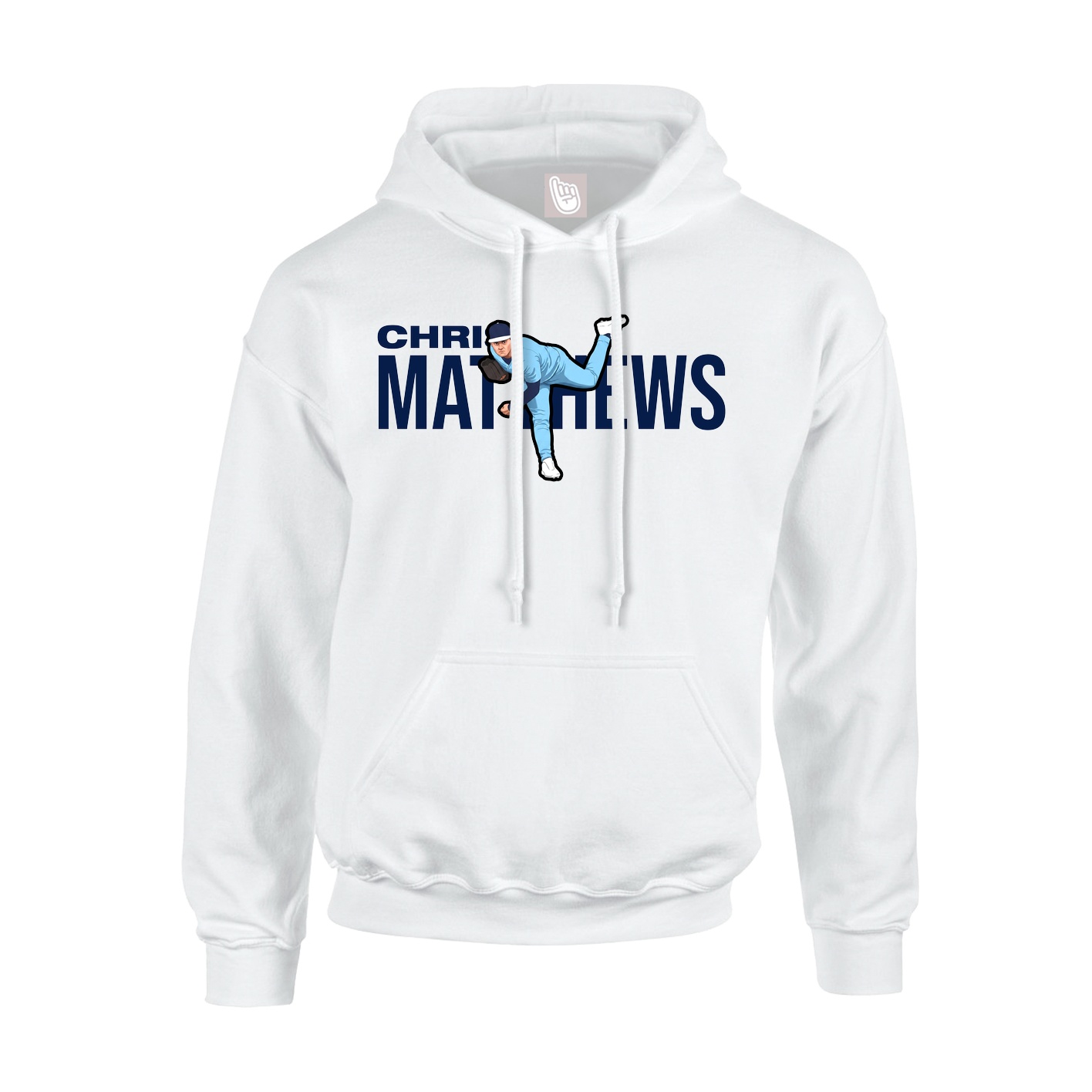 Youth Hoodie — Player Name in White