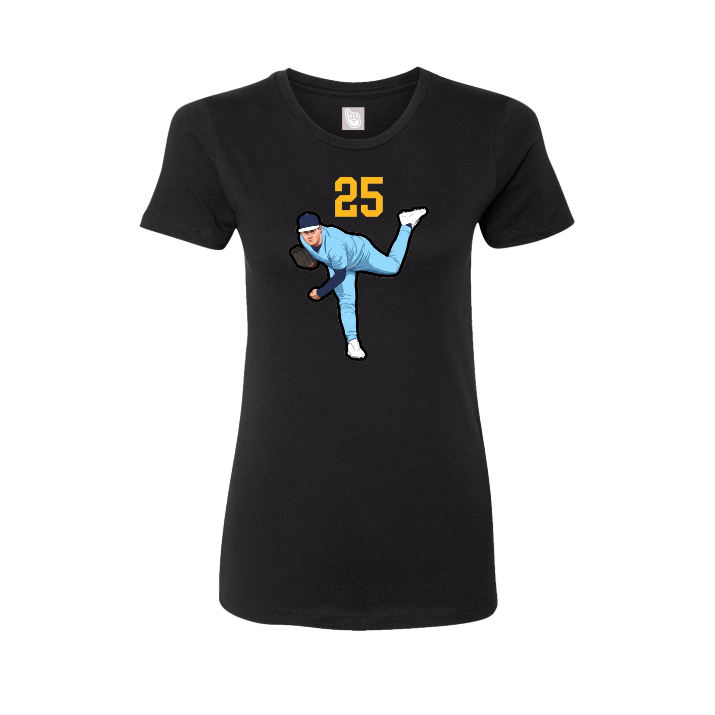 Womens Tee — Number Top in Black