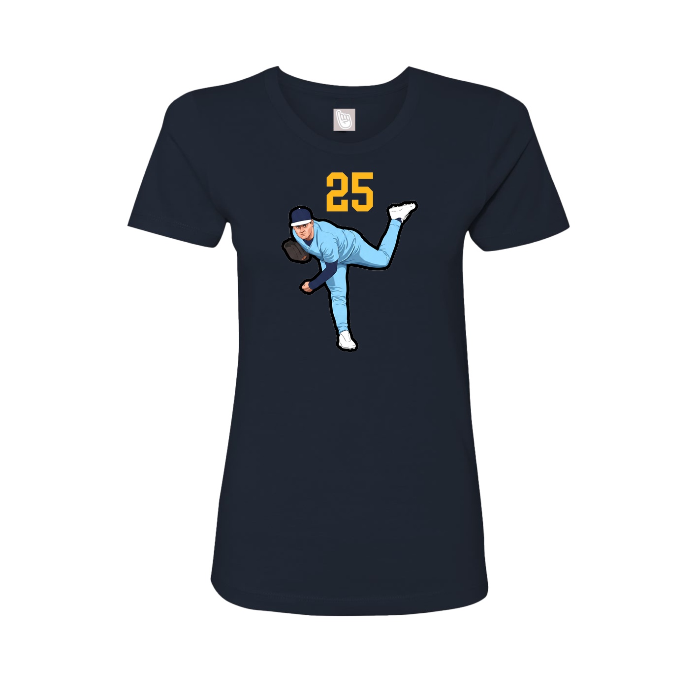 Womens Tee — Number Top in Navy