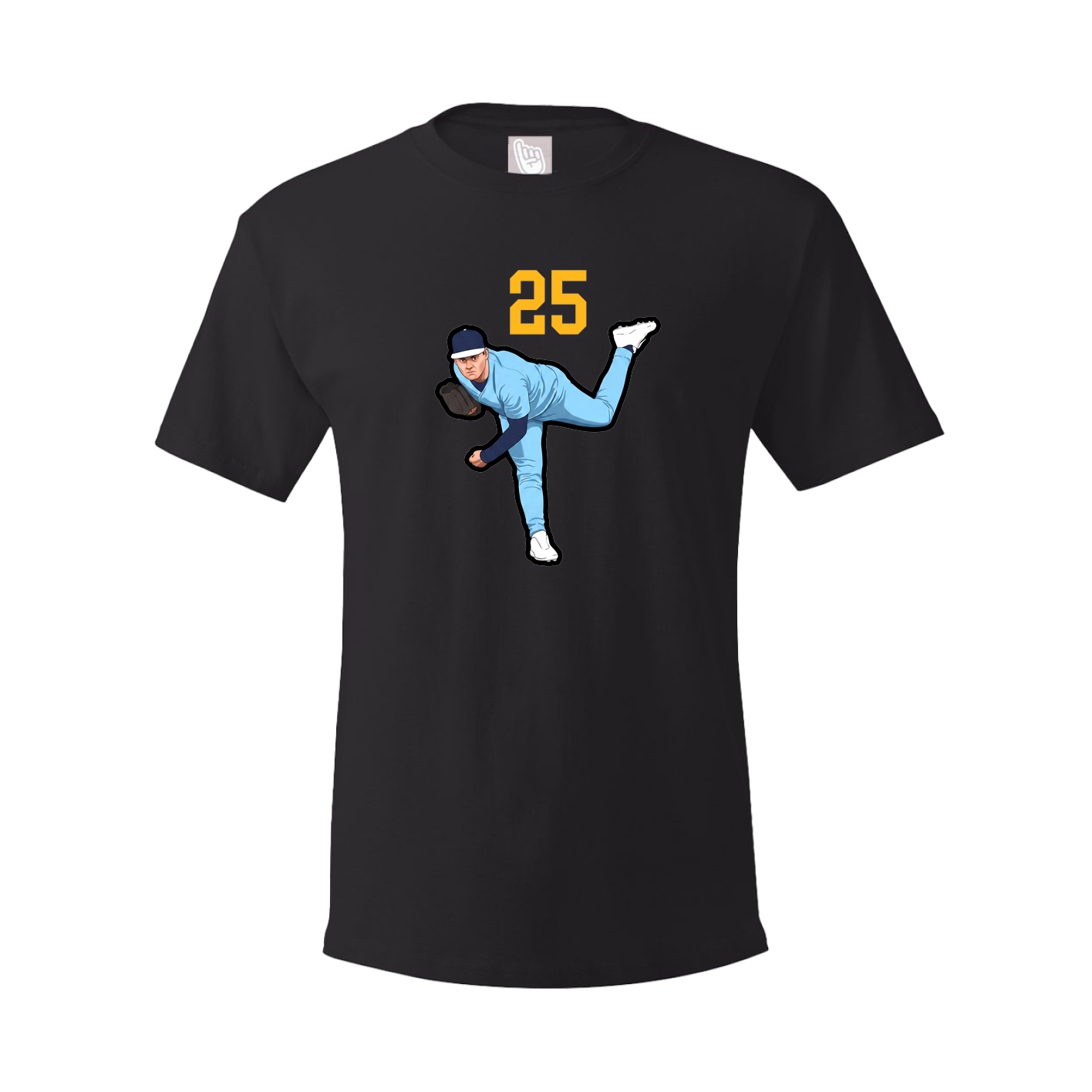 Youth Tee — Number Top in Black