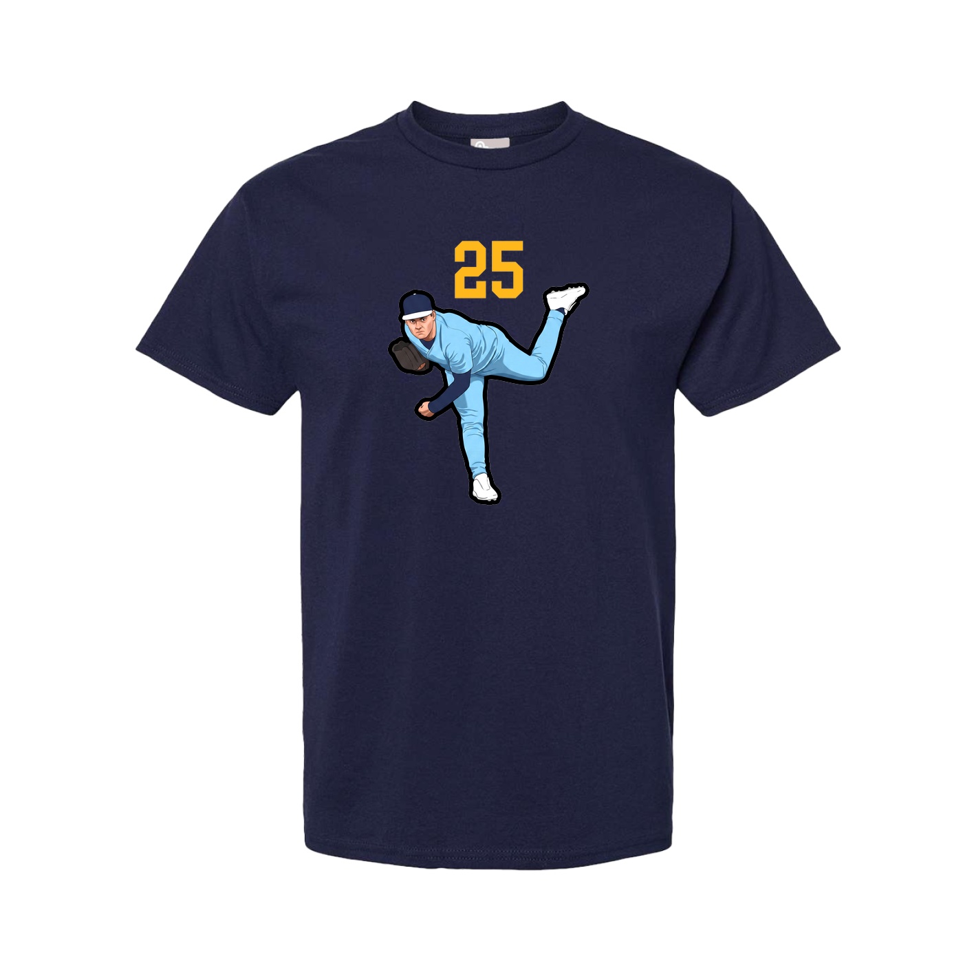 Youth Tee — Number Top in Navy