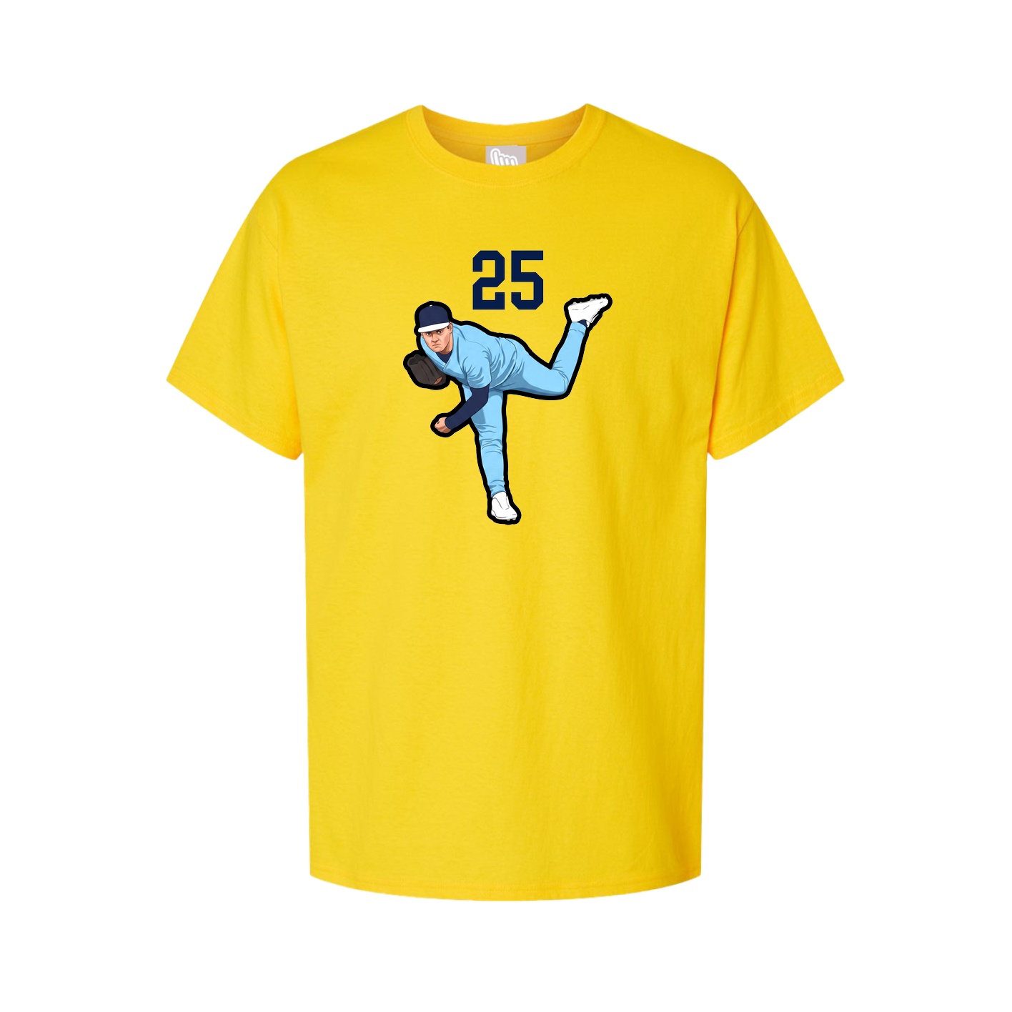 Youth Tee — Number Top in Gold