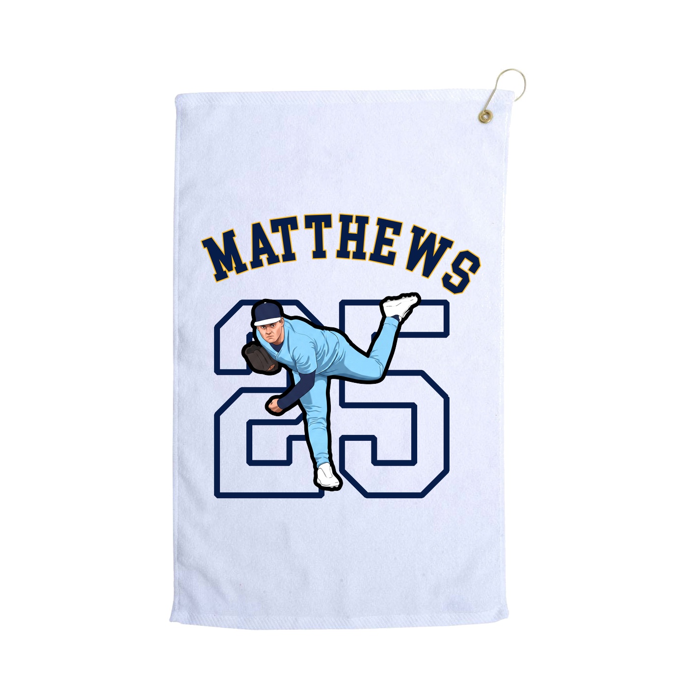 Golf Towel — Shirsey Arch in White
