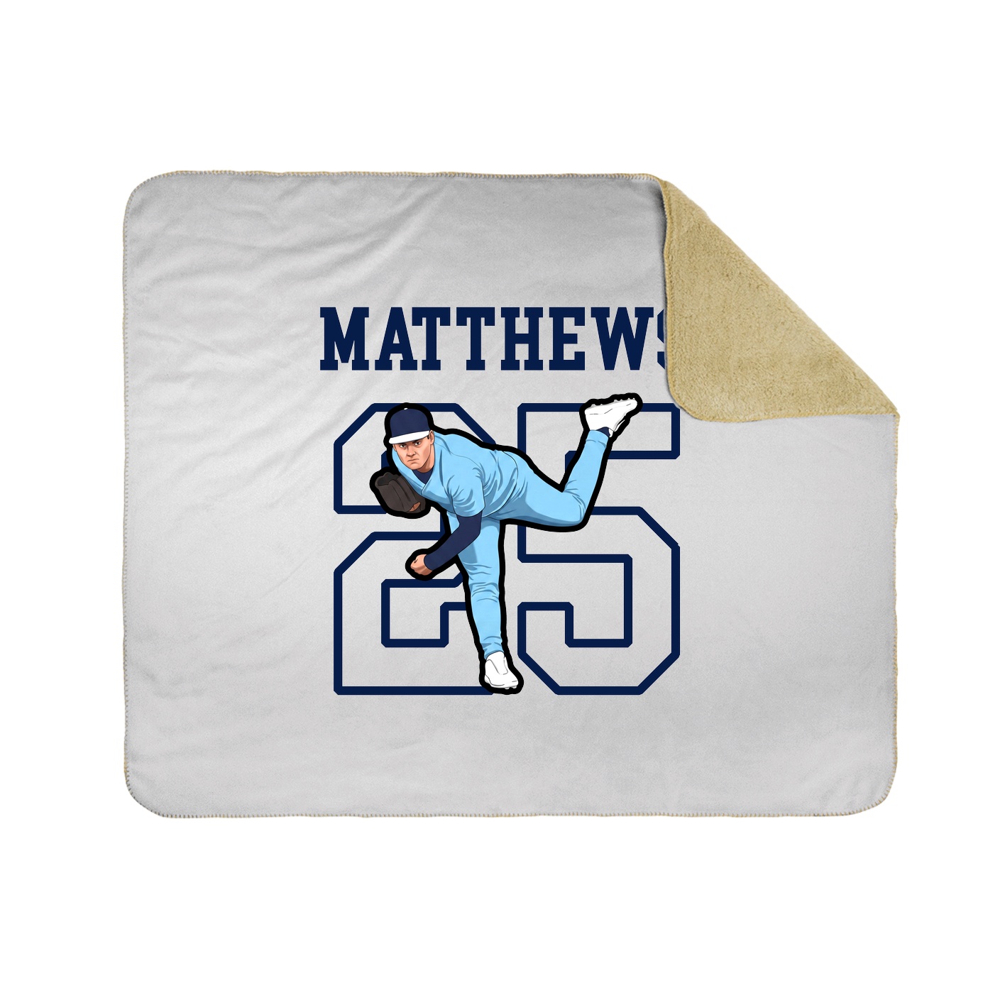 50x60 Sherpa Lined Throw Blanket