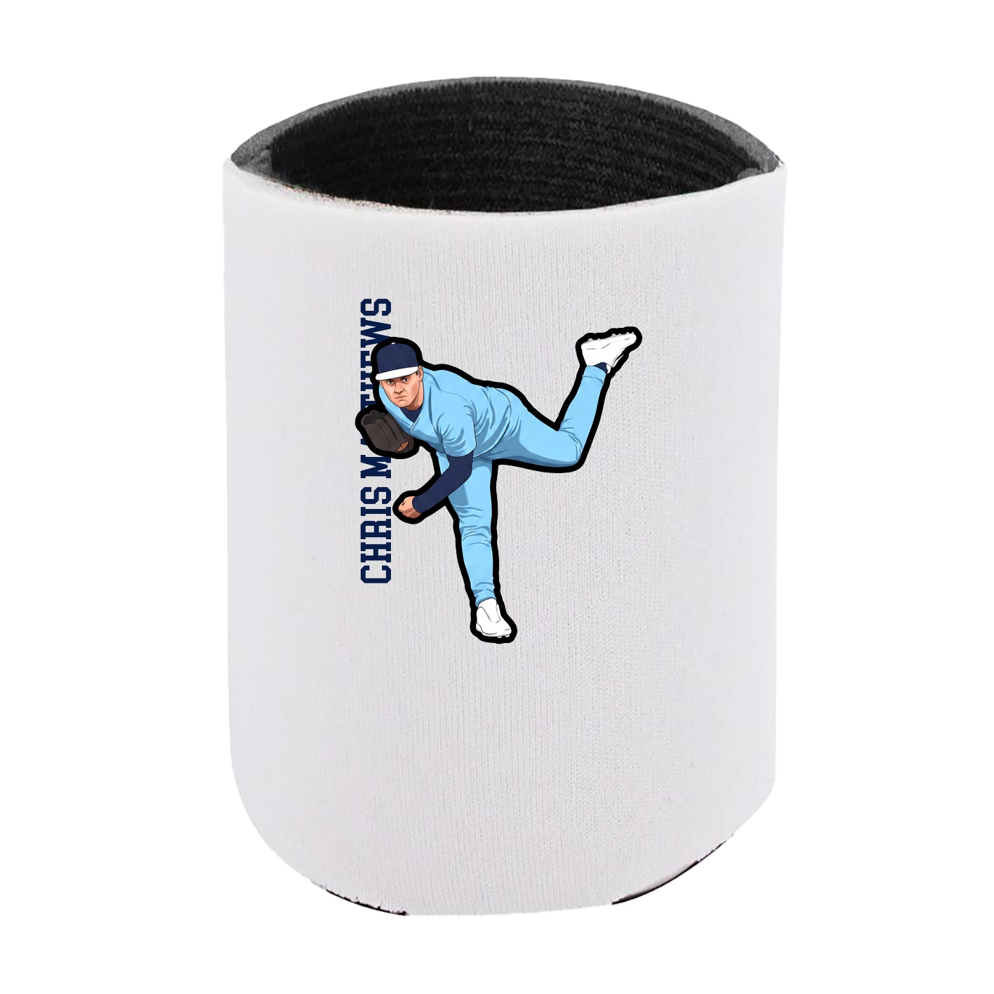 Can Holder — Name Vertical in White