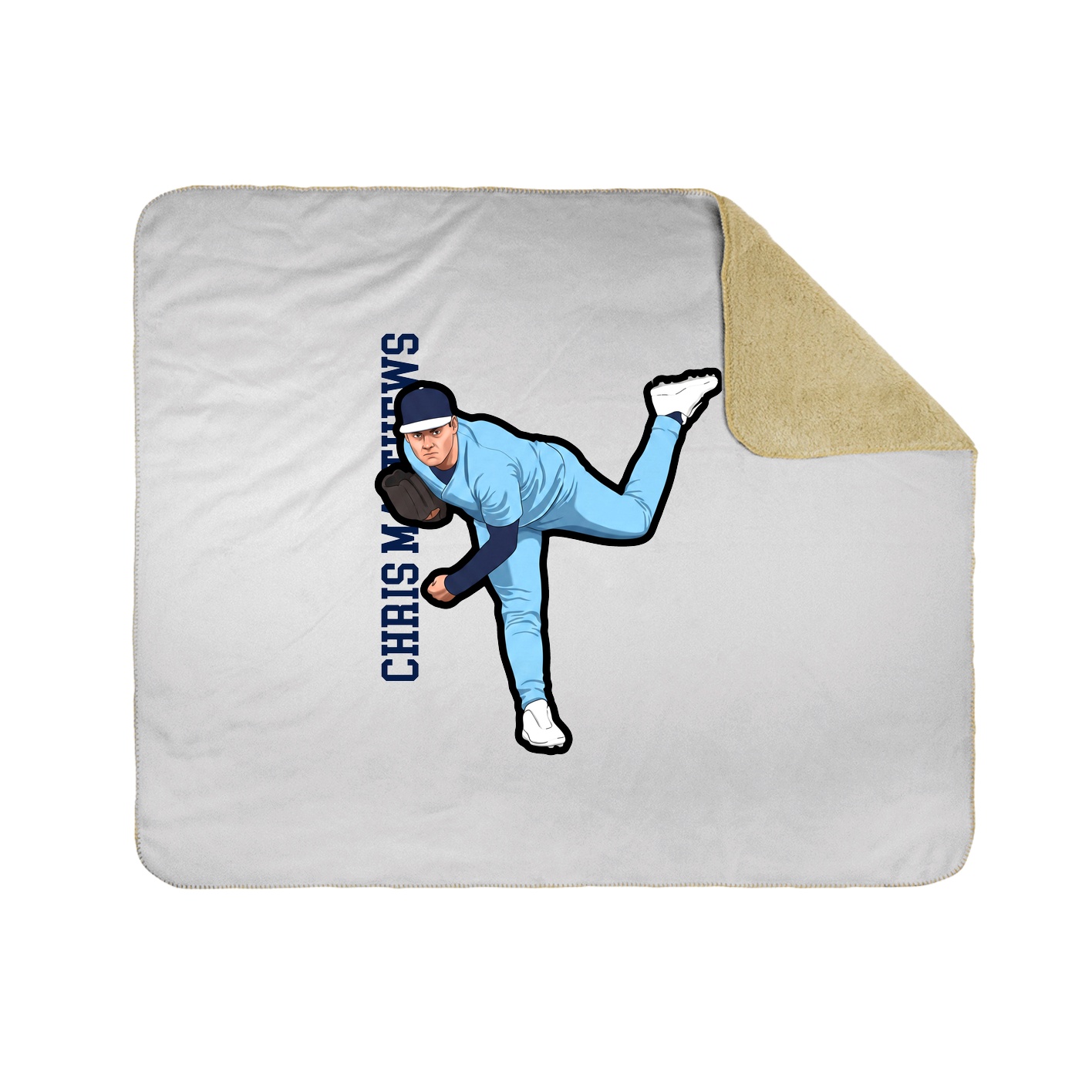 50x60 Sherpa Lined Throw Blanket
