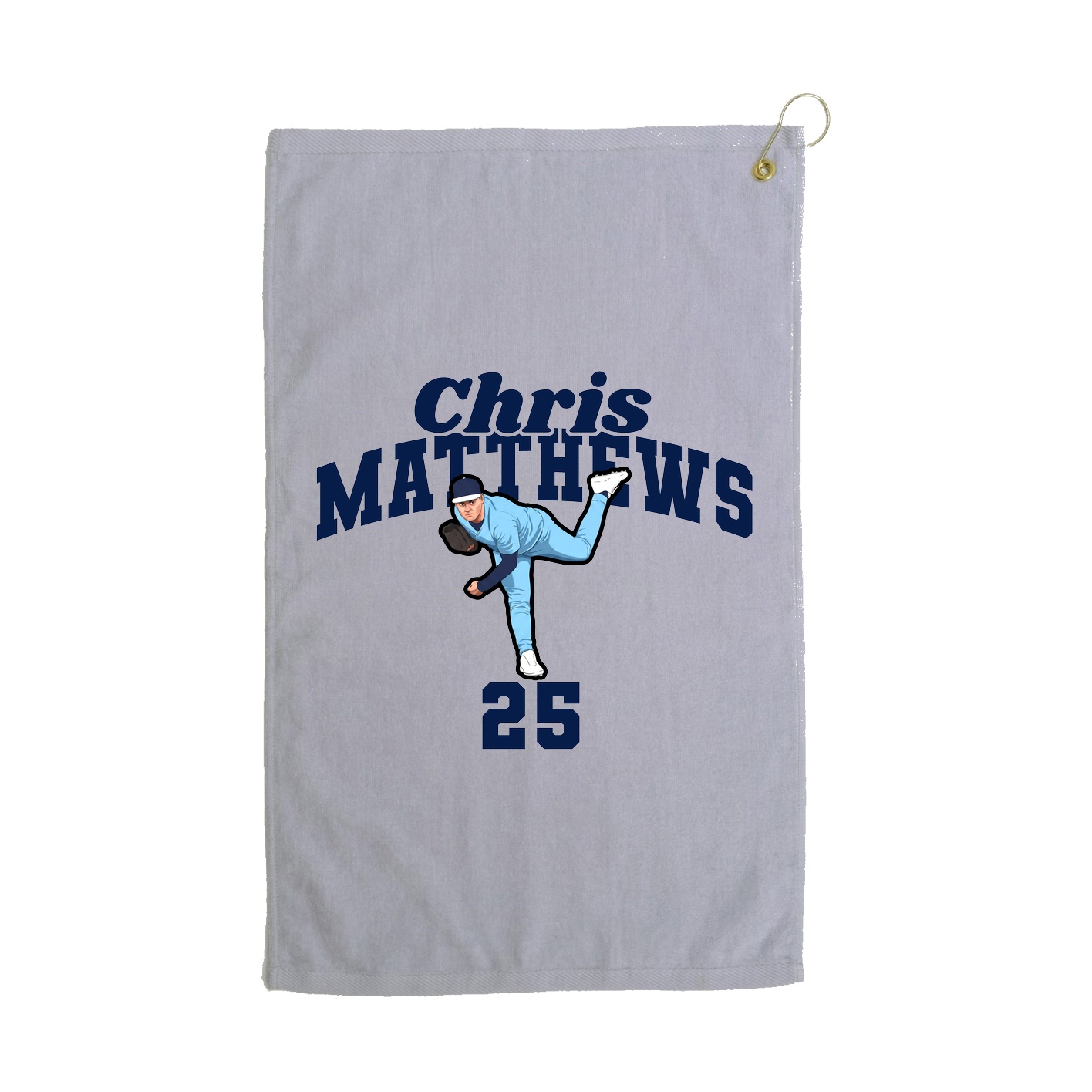 Golf Towel — Signature Arch in Grey