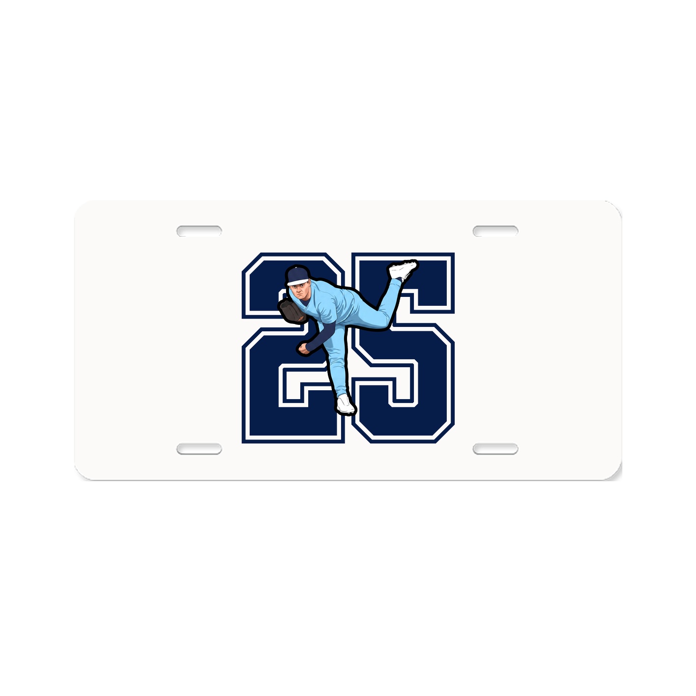 License Plate — Number in Classic