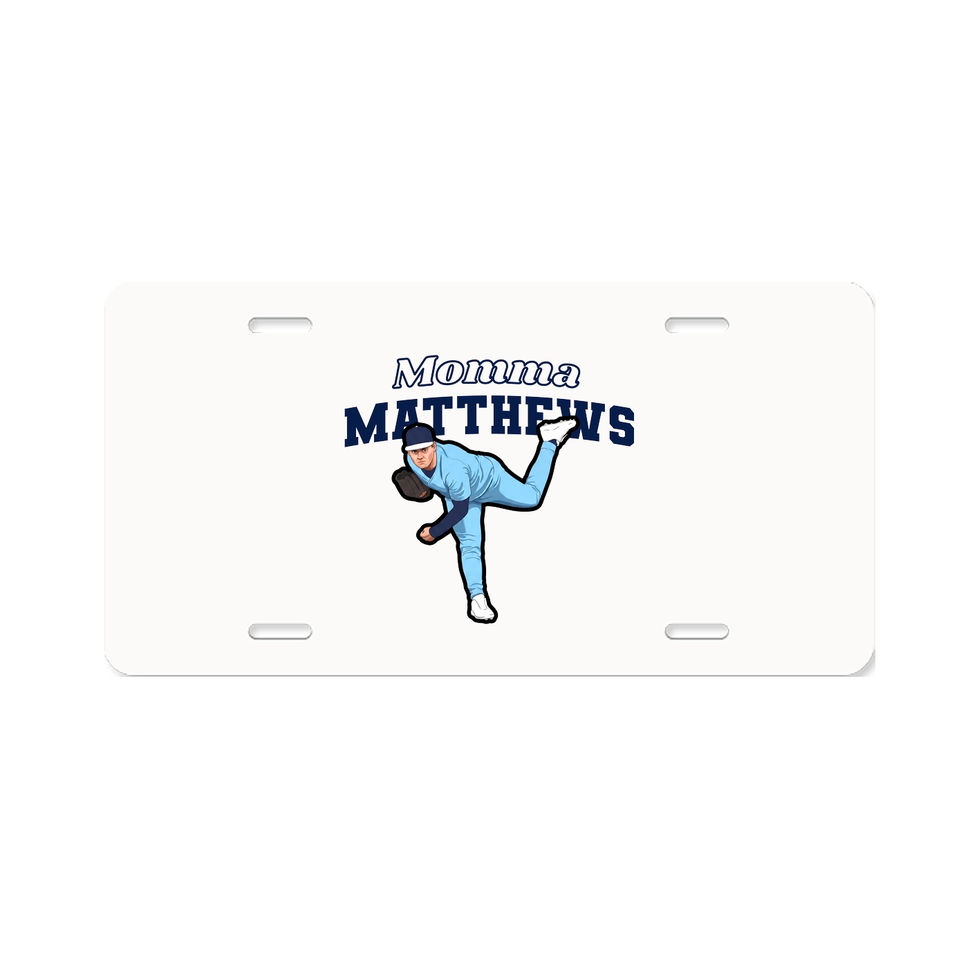 License Plate — Mothers Day Block in Classic
