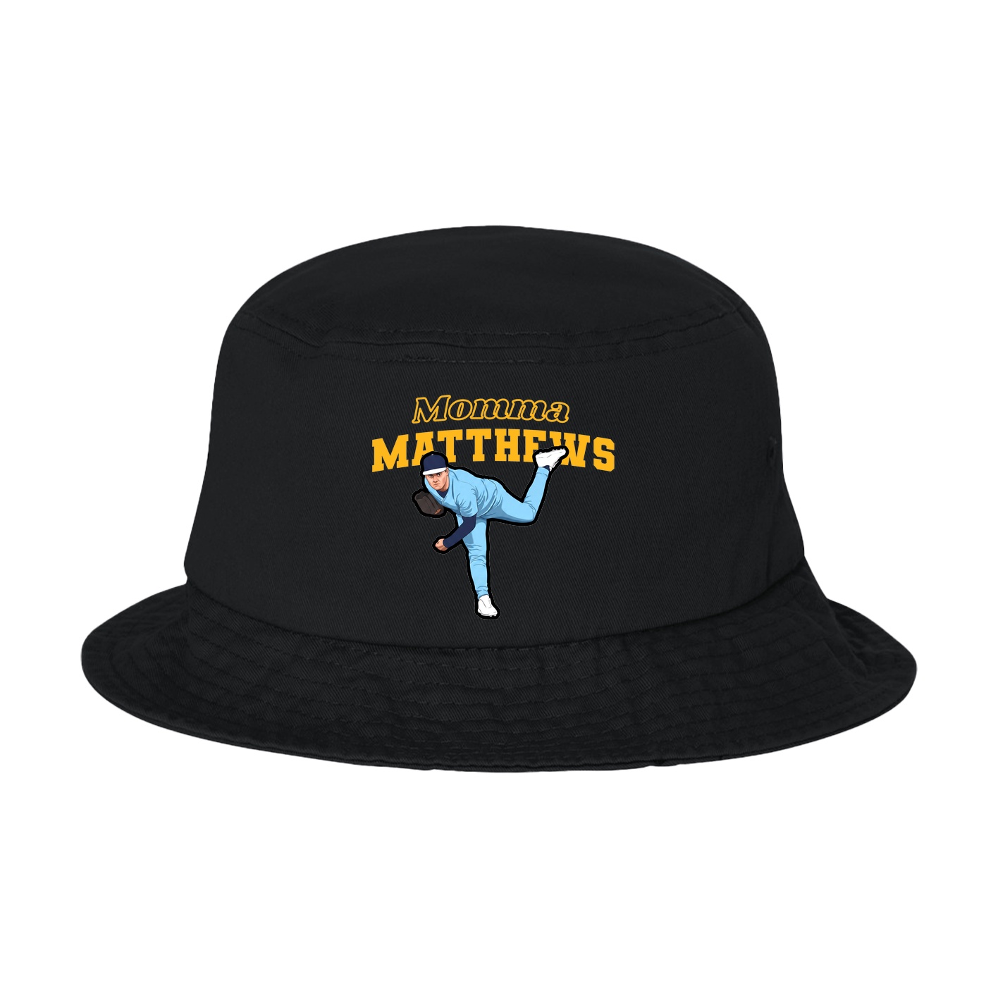 Bucket Cap — Mothers Day Block in Black