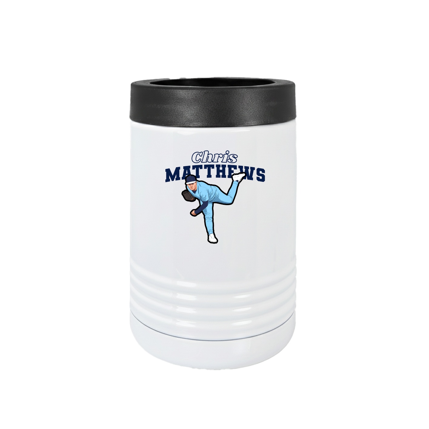 Beverage Holder — Name Arch in White