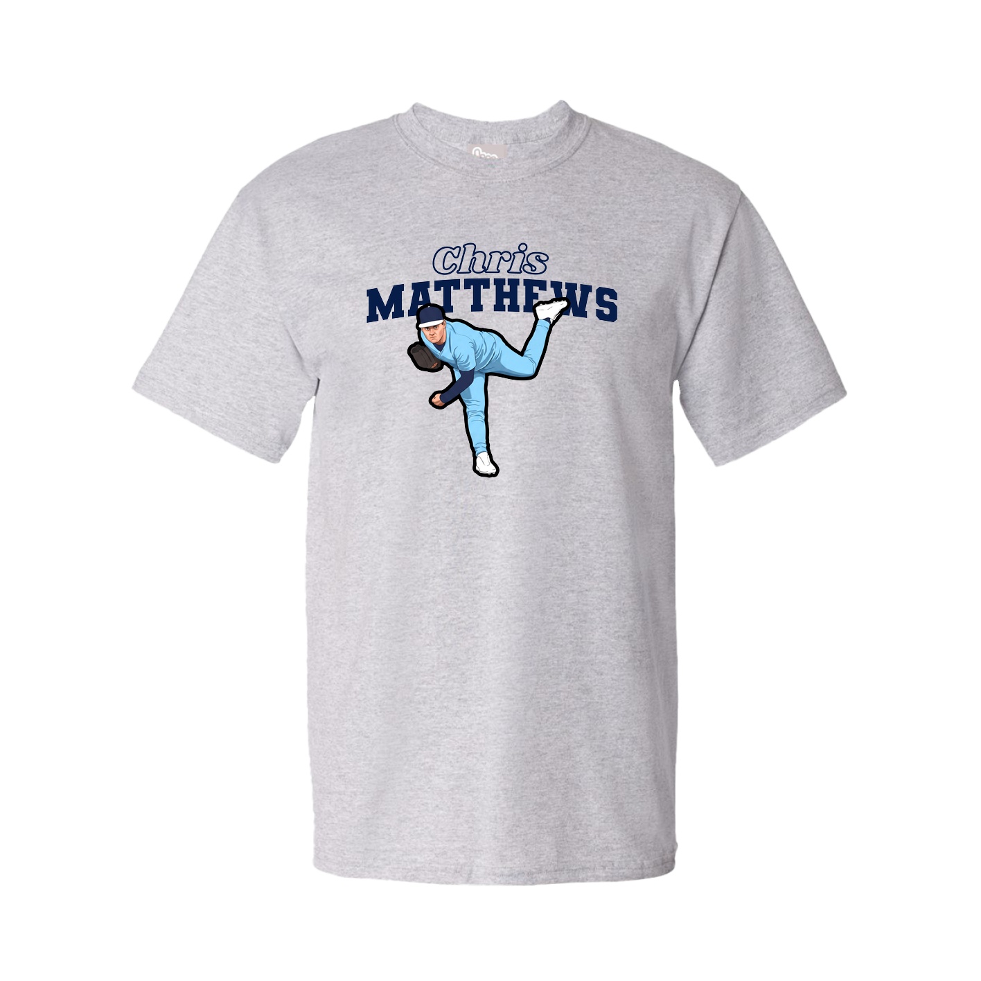 Youth Tee — Name Arch in Grey