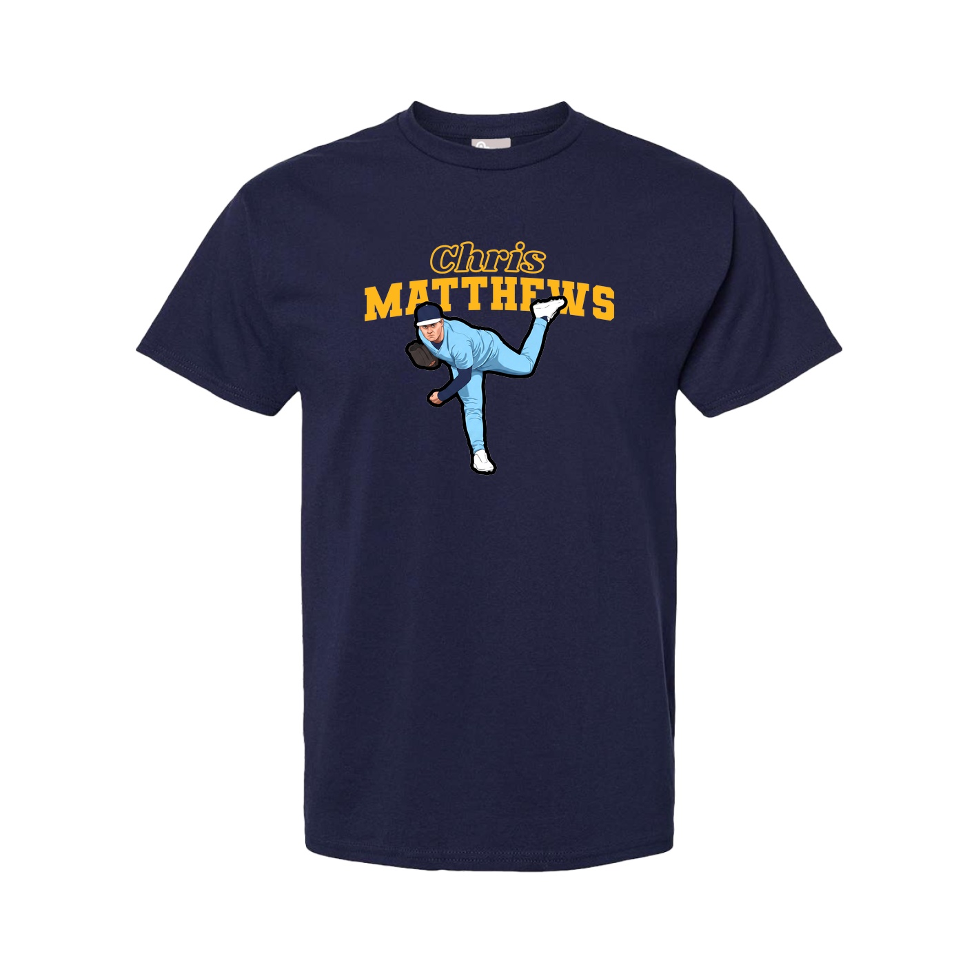 Youth Tee — Name Arch in Navy