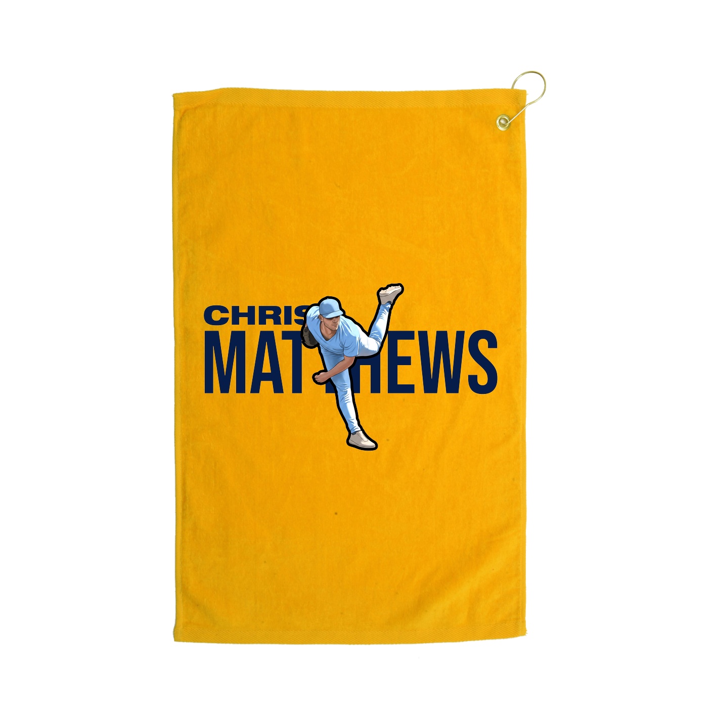 Golf Towel — Player Name in Gold