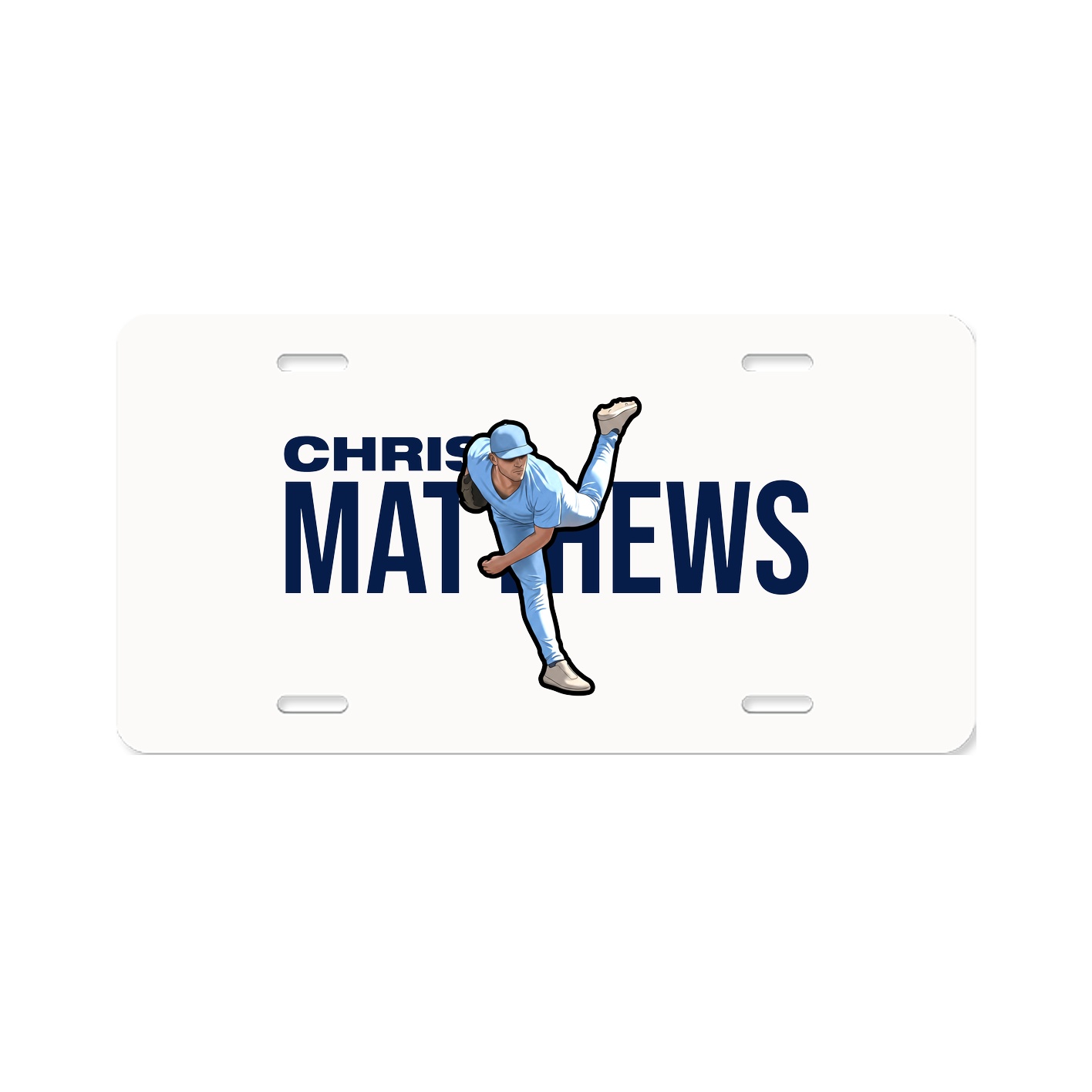 License Plate — Player Name in Classic