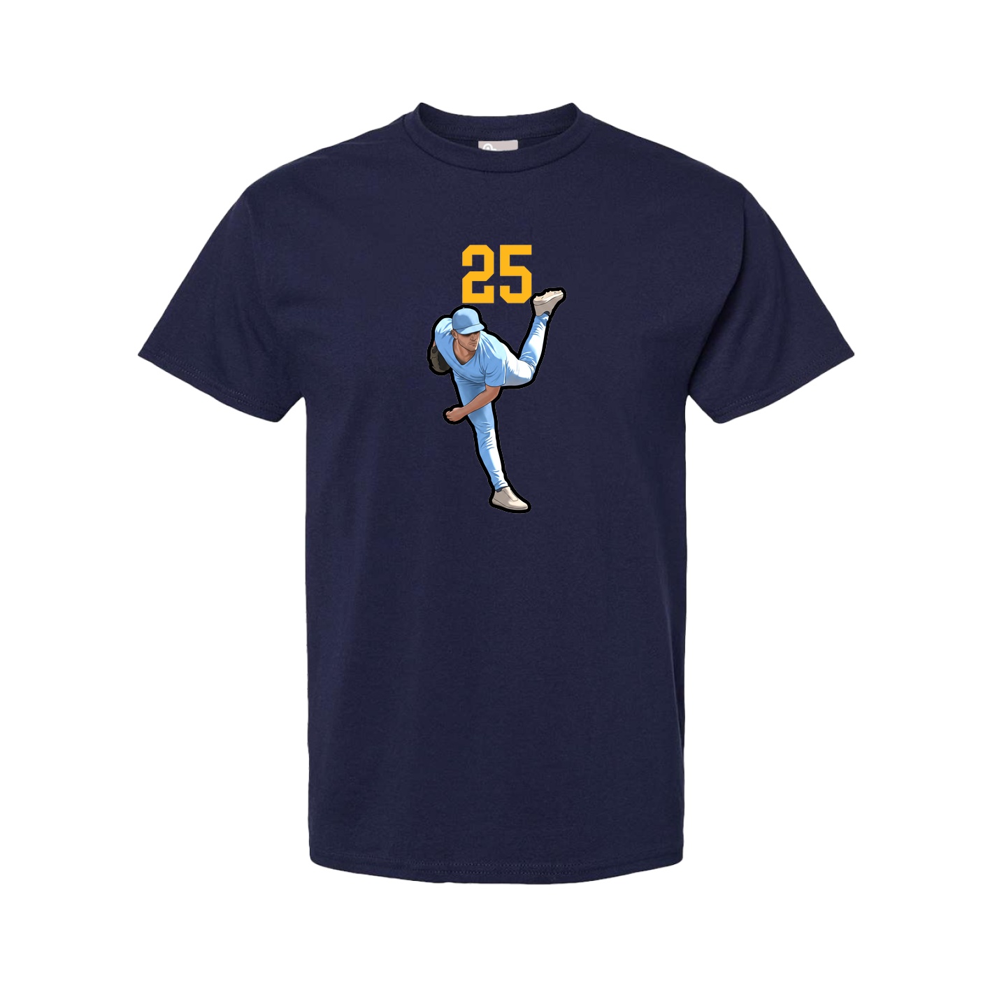 Youth Tee — Number Top in Navy