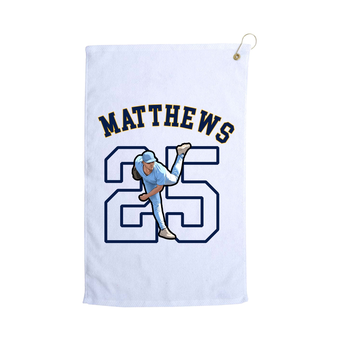 Golf Towel — Shirsey Arch in White