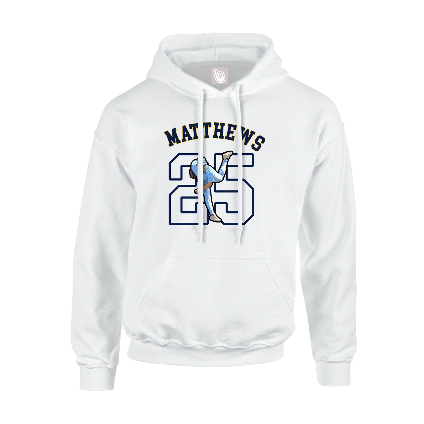 Youth Hoodie — Shirsey Arch in White
