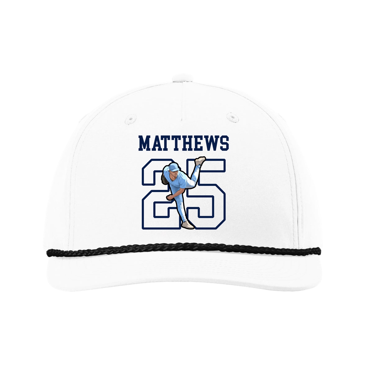 Five-Panel Classic Rope Cap — Shirsey in White