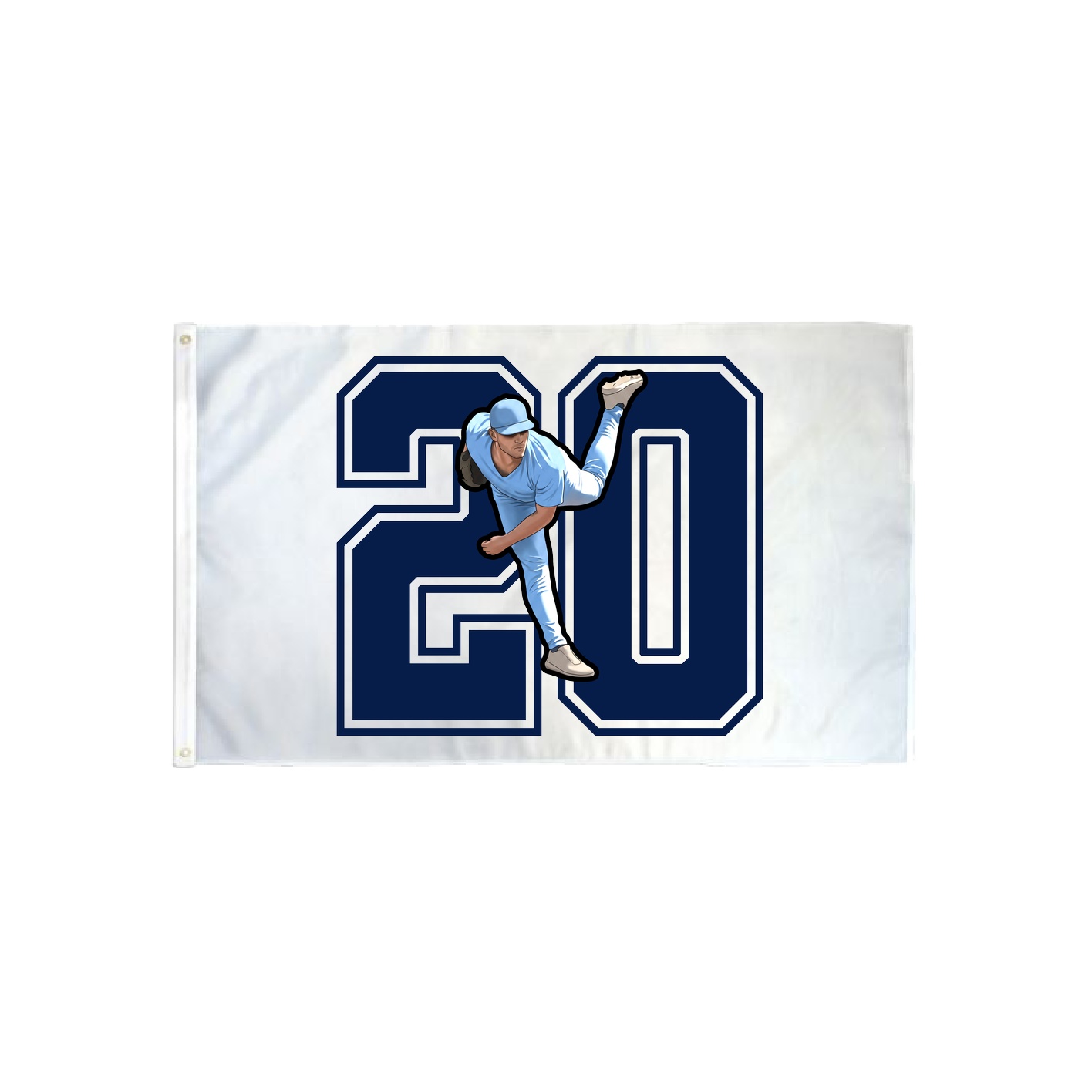 3x5 Flag — Number in Classic
