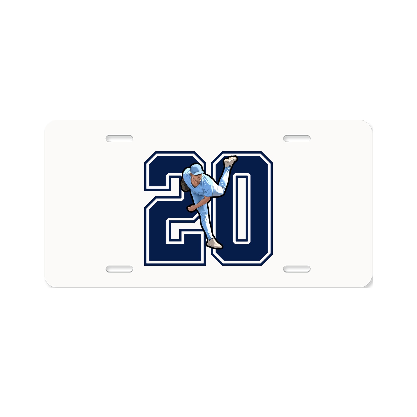 License Plate — Number in Classic