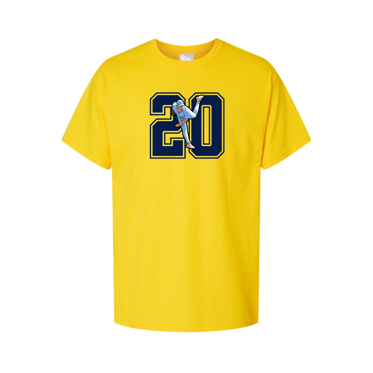 Youth Tee — Number in Gold