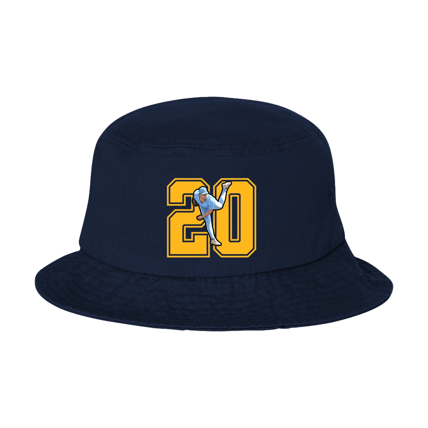 Bucket Cap — Number in Navy