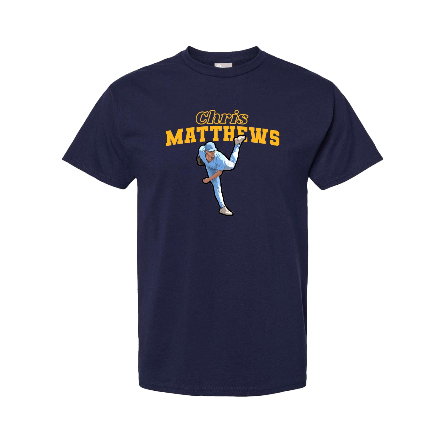 Youth Tee — Name Arch in Navy