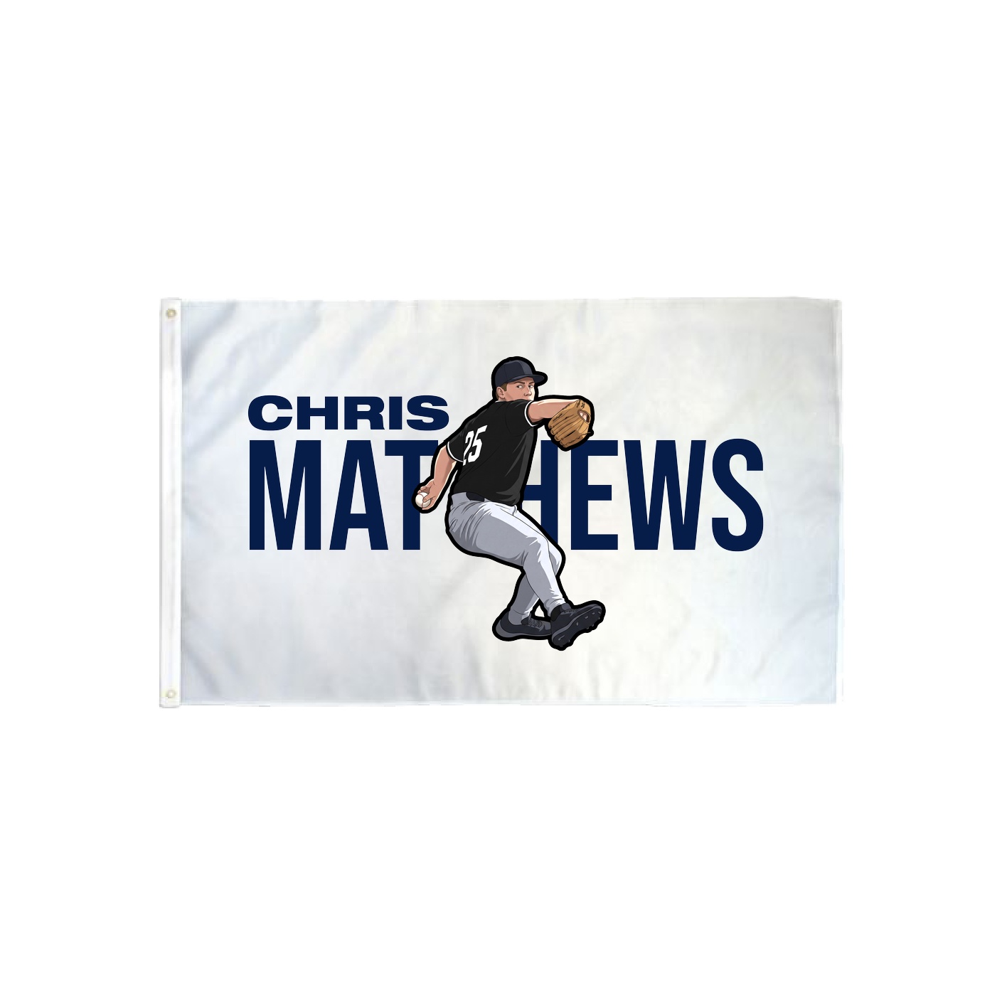 3x5 Flag — Player Name in Classic