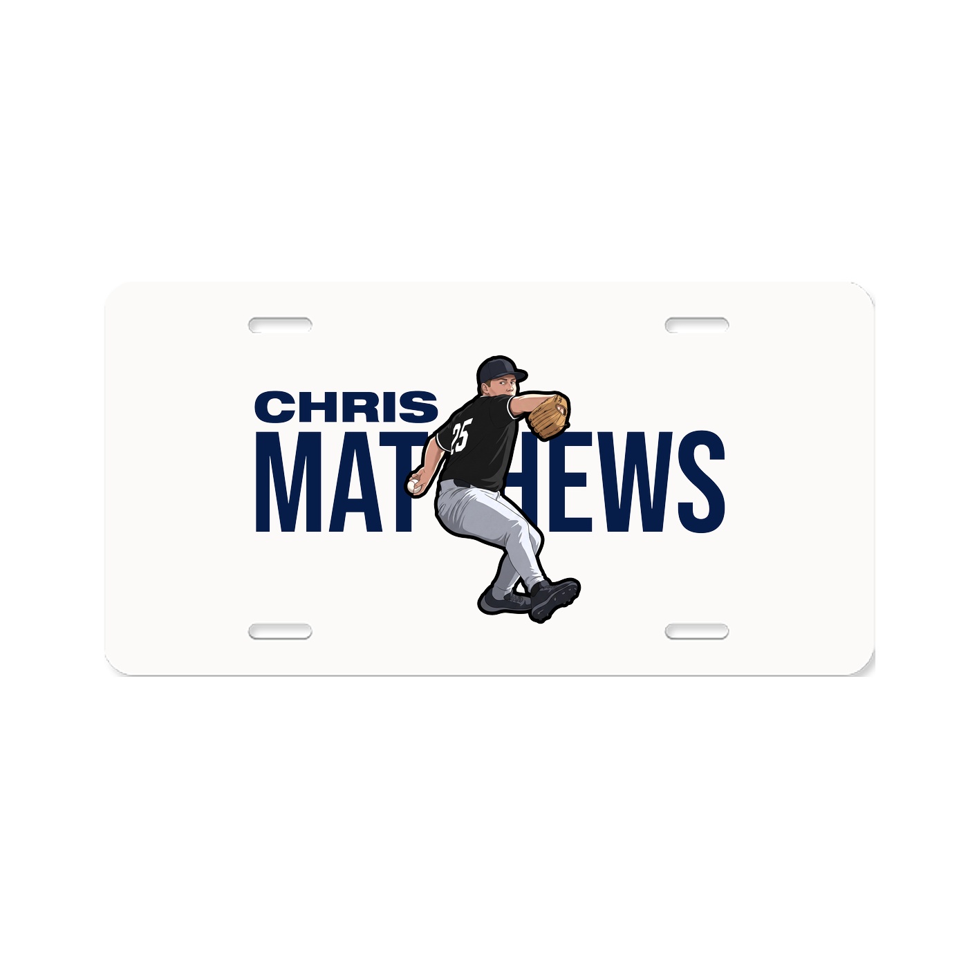 License Plate — Player Name in Classic