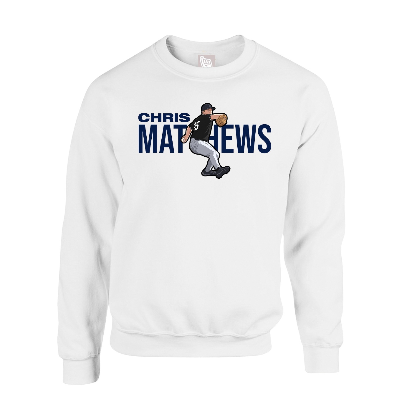 Fleece Crew — Player Name in White