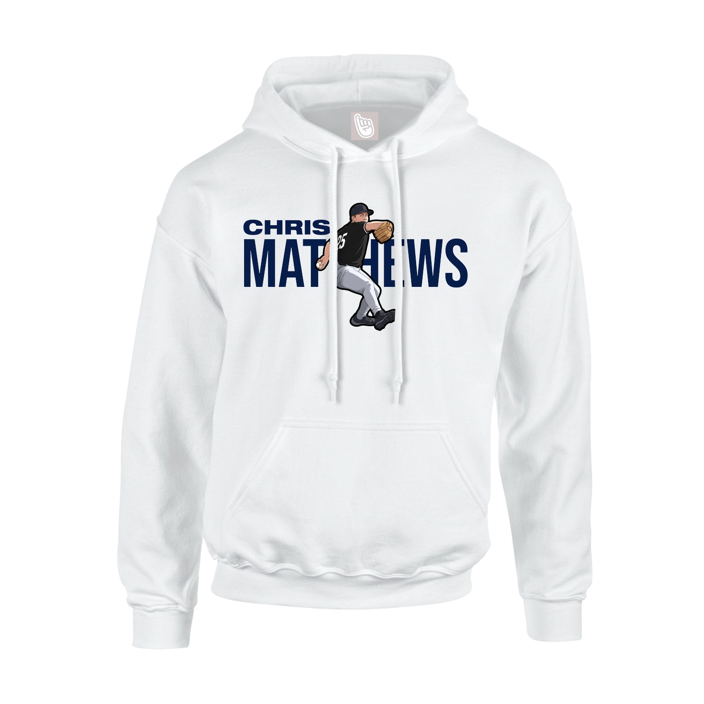 Youth Hoodie — Player Name in White