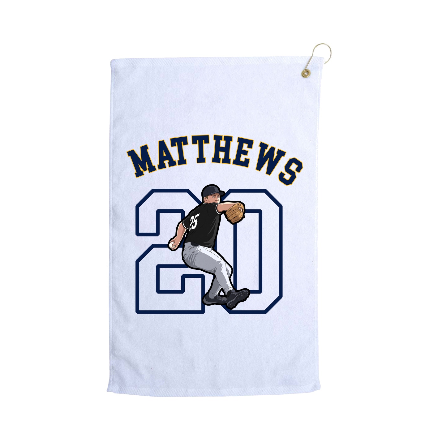 Golf Towel — Shirsey Arch in White