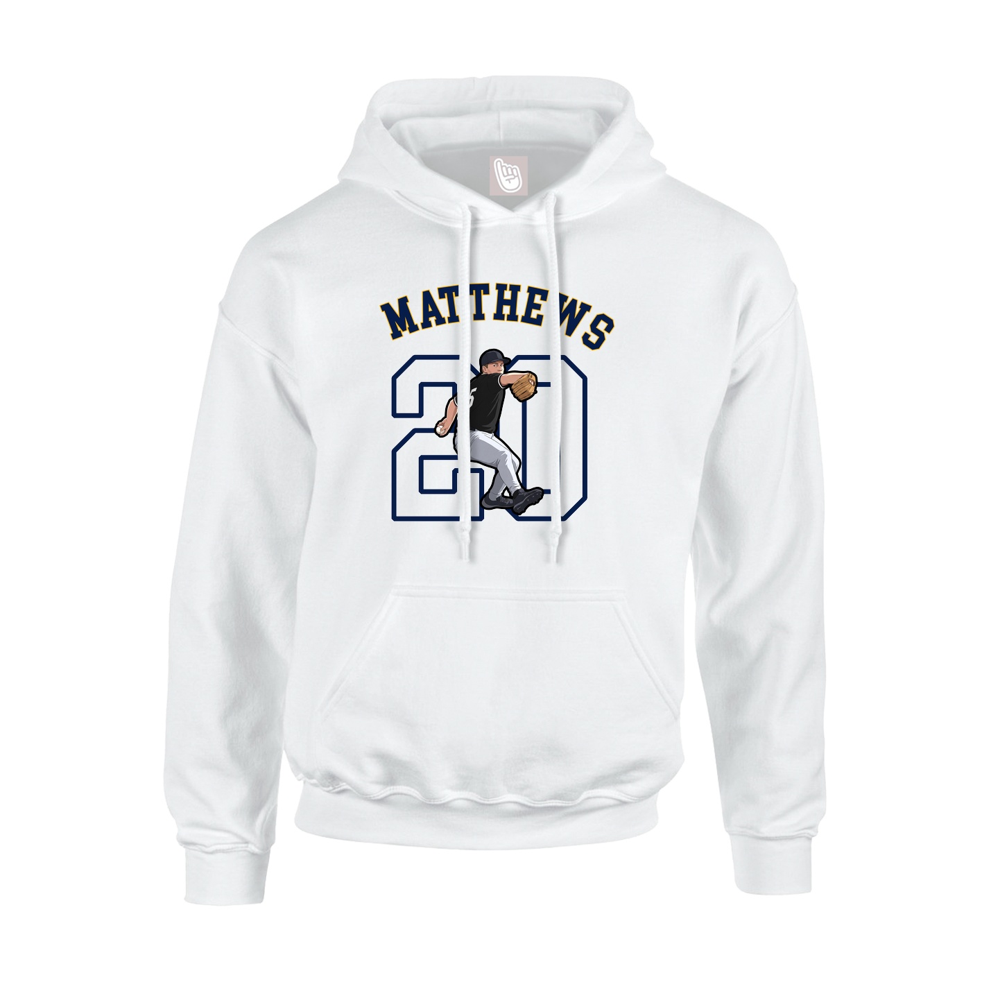 Youth Hoodie — Shirsey Arch in White
