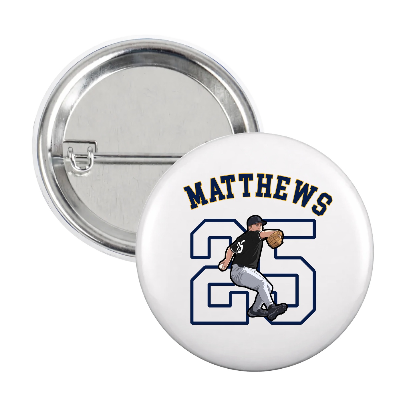 Game Day Button — Shirsey Arch in White