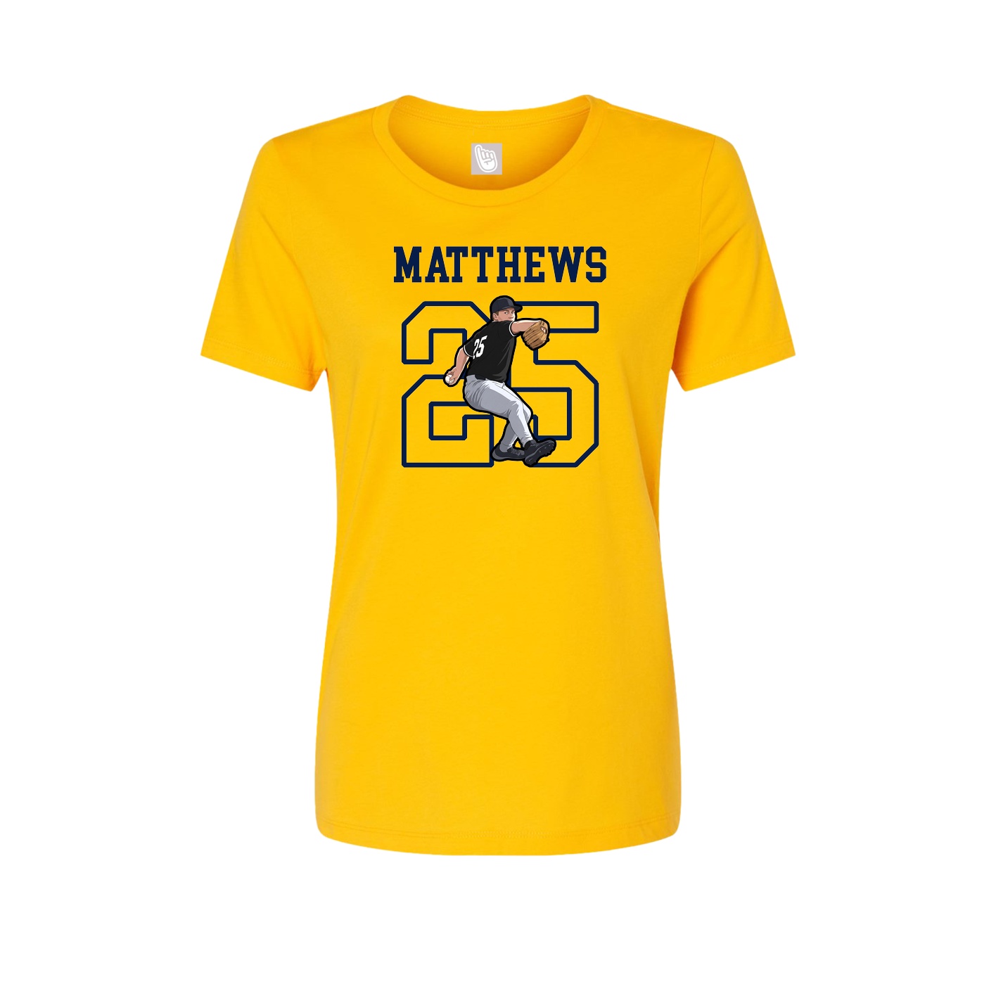 Fitted Women's Tee — Shirsey in Gold