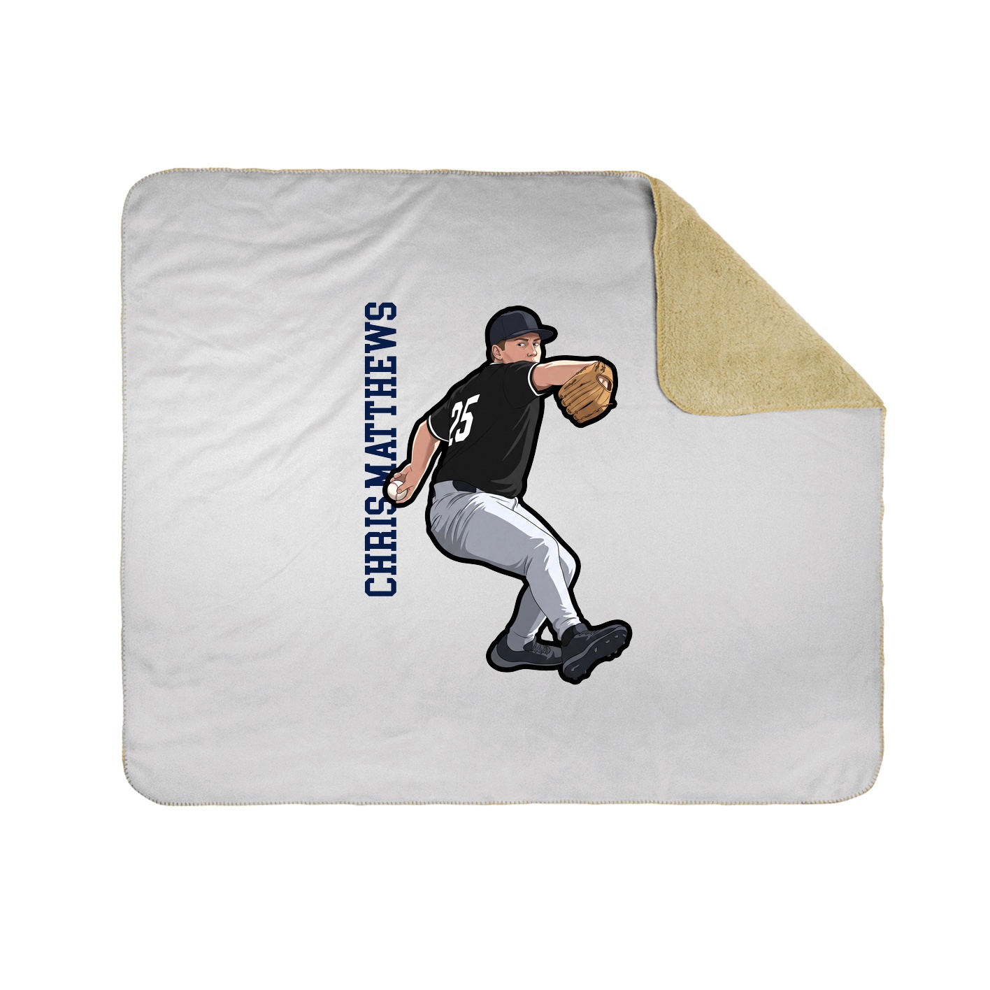 50x60 Sherpa Lined Throw Blanket