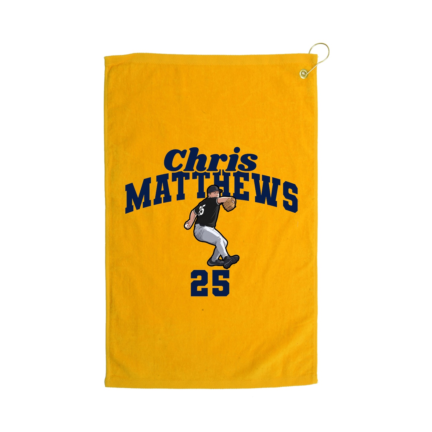 Golf Towel — Signature Arch in Gold