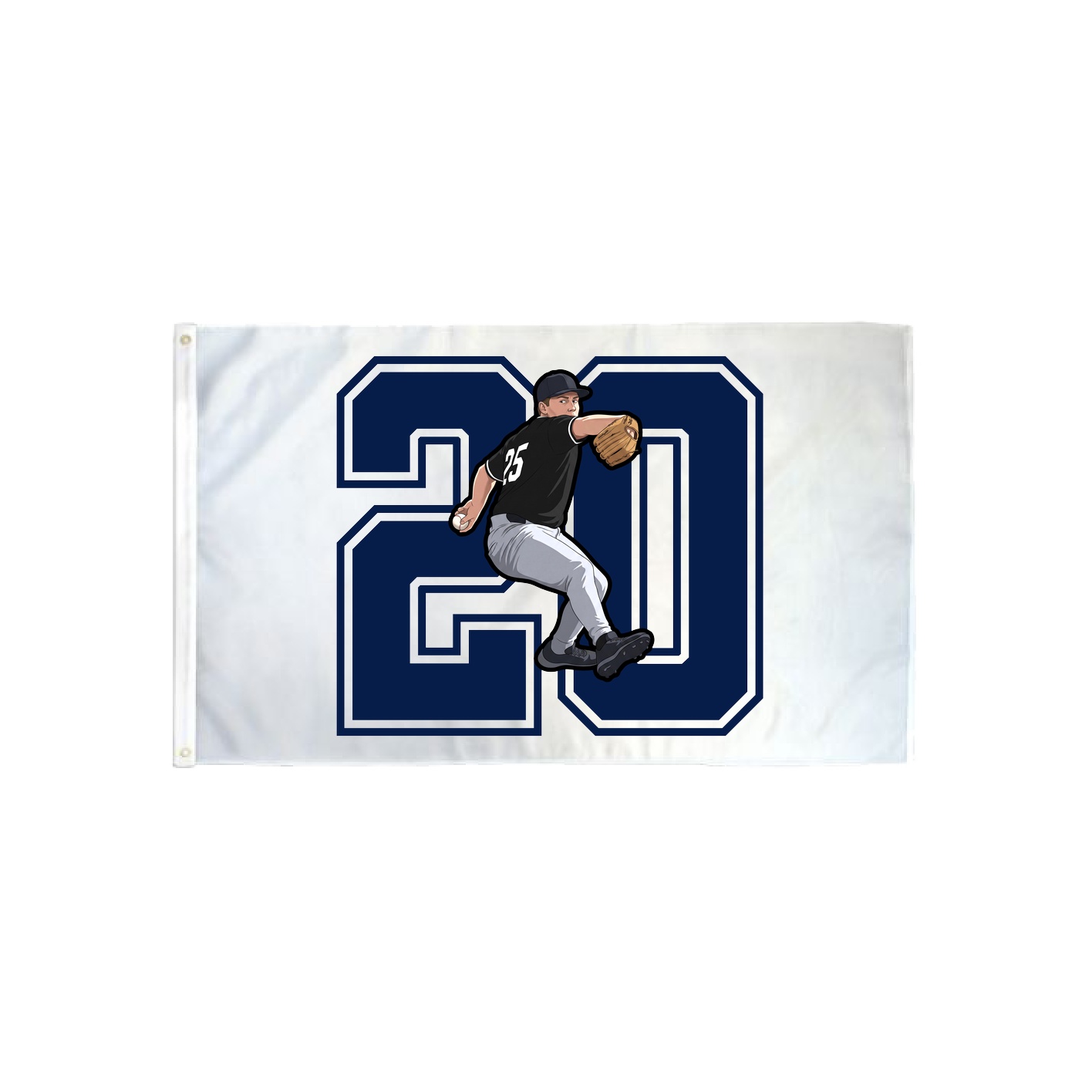 3x5 Flag — Number in Classic
