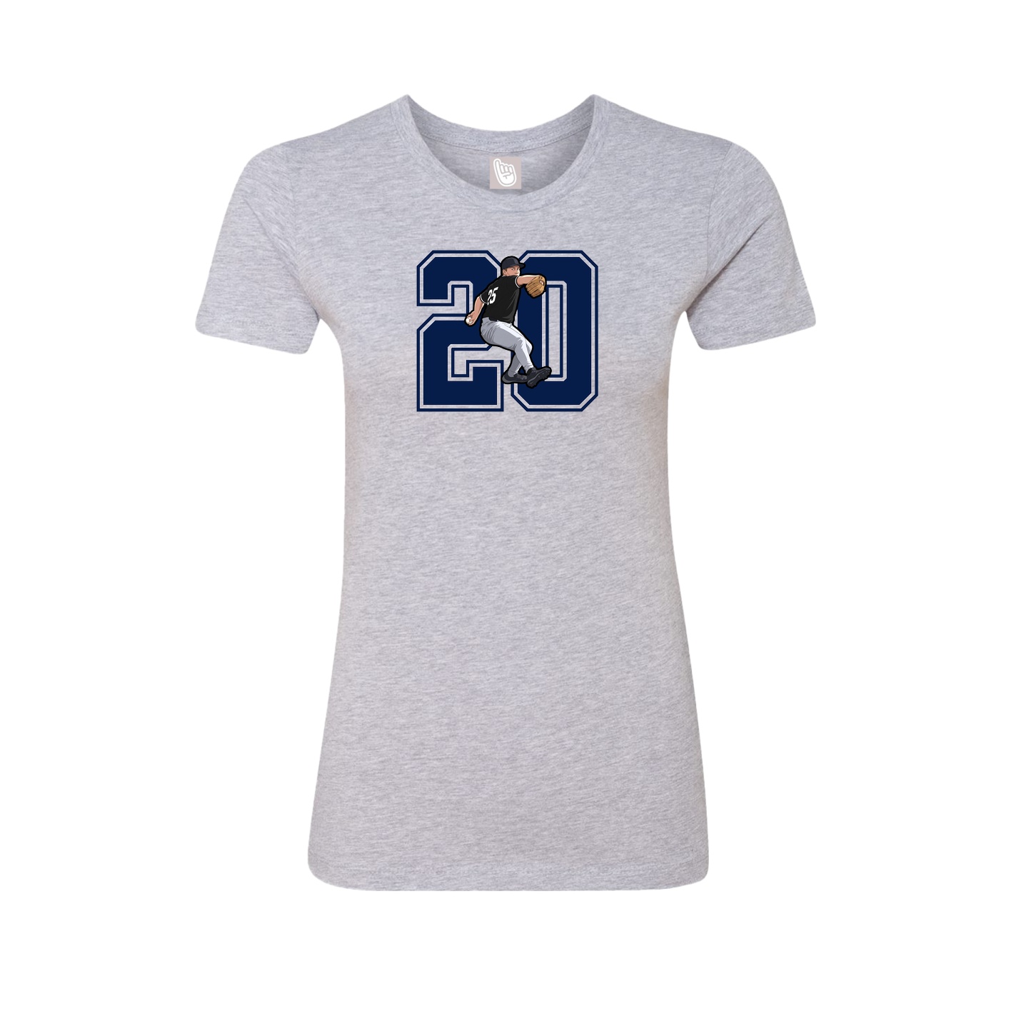 Womens Tee — Number in Grey