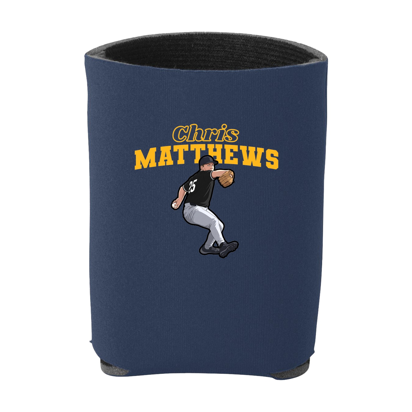 Can Holder — Name Arch in Navy