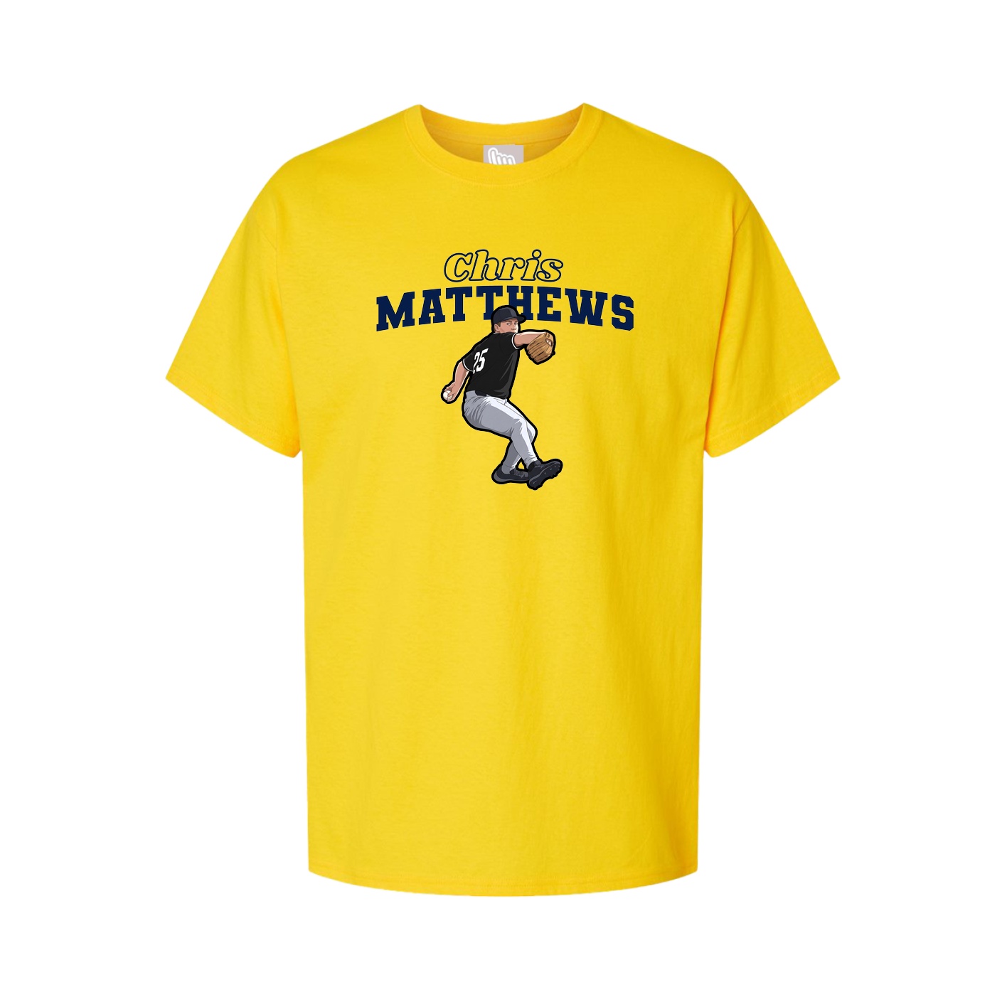 Youth Tee — Name Arch in Gold