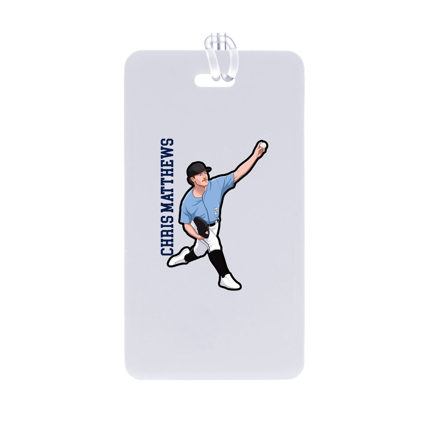 Bag Tag — Name Vertical in Classic
