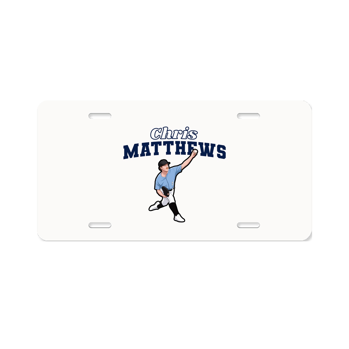 License Plate — Name Arch in Classic