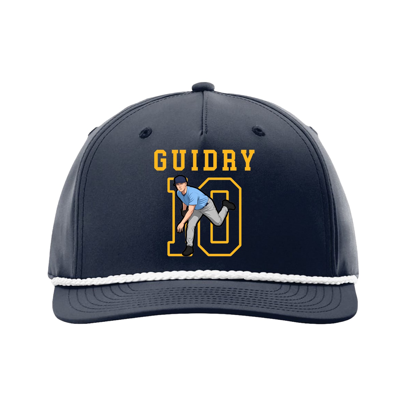 Five-Panel Classic Rope Cap — Shirsey in Navy